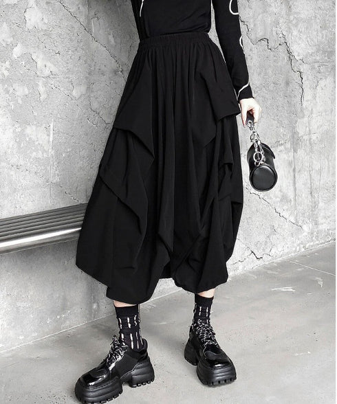 Draped Wide Pants